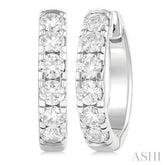 1.50CTRDDM ROUND DM HOOP ER WG 14K-G*